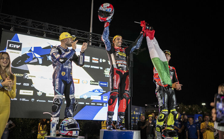 Michele Pirro vince la Racing Night del CIV 2024 al Misano World Circuit